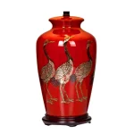 Red Bird Table Lamp Base