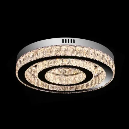 Ring LED Flush Modern Crystal Ceiling Light