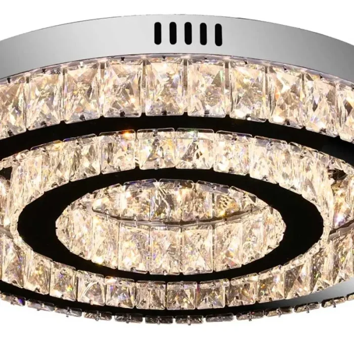 Ring LED Flush Modern Crystal Ceiling Light