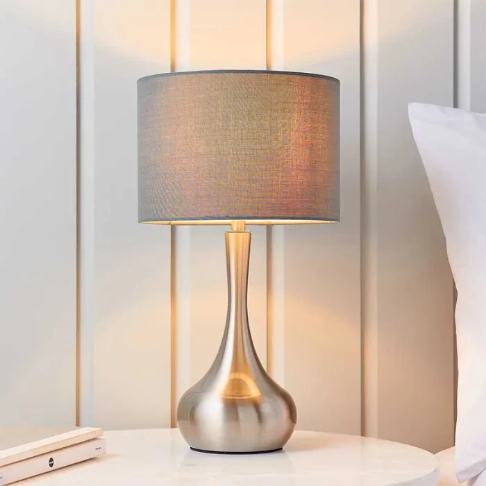 Satin Nickel Touch Technology Table Lamp