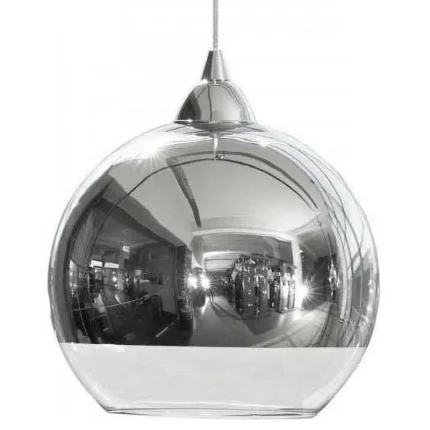 Silver Globe Pendant Light