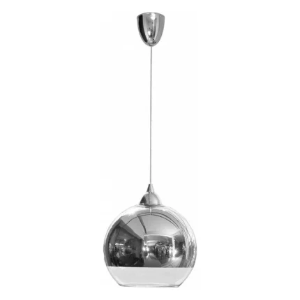 Silver Globe Pendant Light