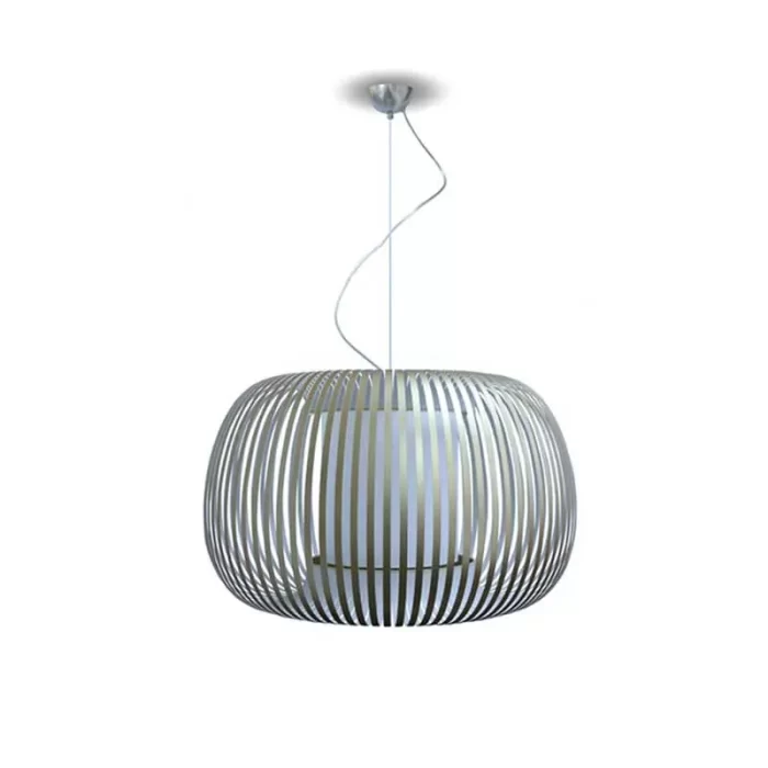 Pendant light with silver shade in 50cm size
