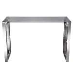 Smoked Glass Console Table 120CM
