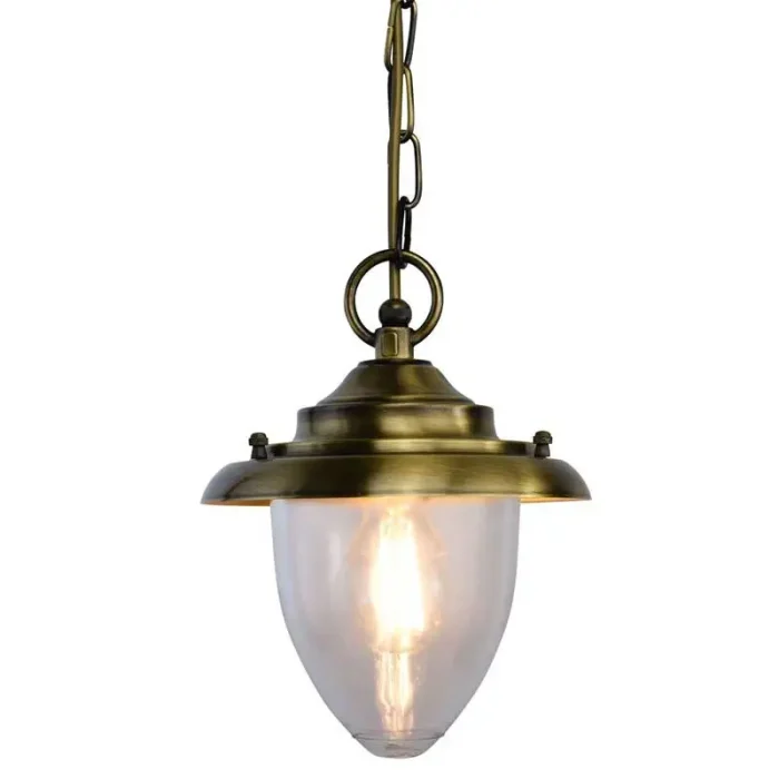 Solid Brass Outdoor Ceiling Light