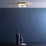 Square Chrome Bathroom Ceiling Light
