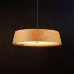Pendant light with taupe shade in 80cm size
