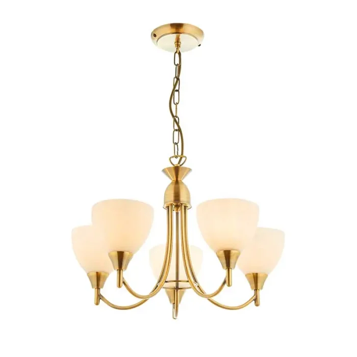 Traditional Antique Brass Large Ceiling Light