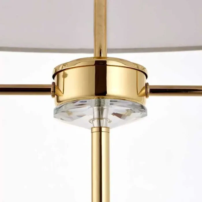 Vintage Polished Brass Floor Lamp