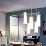 White Pendant Light With Clear Glass Shade