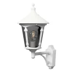 White Round Lid Outdoor Wall Light