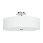 Ceiling pendant light with white shade
