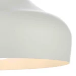 Wooden Cap White Pendant Light