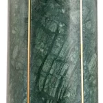 Green Marble and Gold Metal Table Lamp