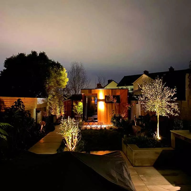 Glenageary Garden Lighting Project Dublin