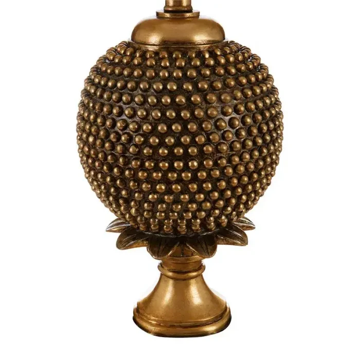 Orb Base Textured Bronze Table Lamp