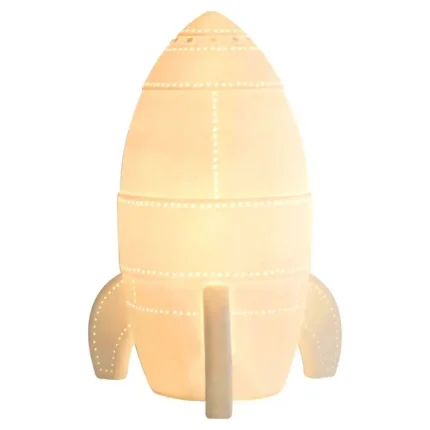 Rocket night light table lamp for children's room