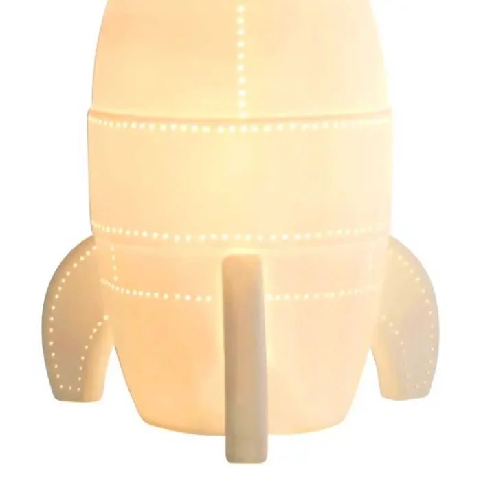Rocket night light table lamp for children's room