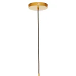 Round Shade Pendant Light in Gold