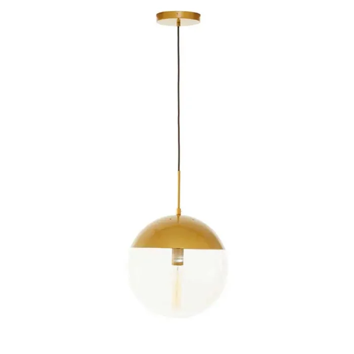Round Shade Pendant Light in Gold