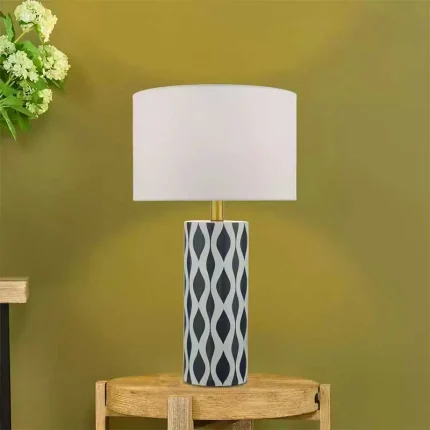 Blue And White Ceramic Table Lamp