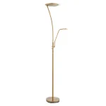 Antique Brass Mother and Child Floor Lamp