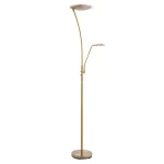 Antique Brass Mother and Child Floor Lamp