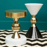 Gold & Ivory Side Table