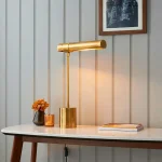 Antique brass task table lamp for home office