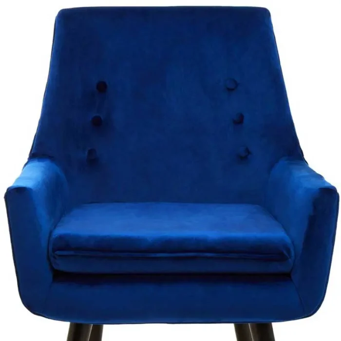 Blue Midnight Velvet Armchair