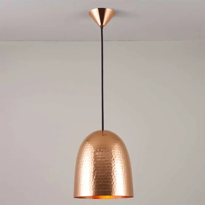 Hammered Copper Pendant Light