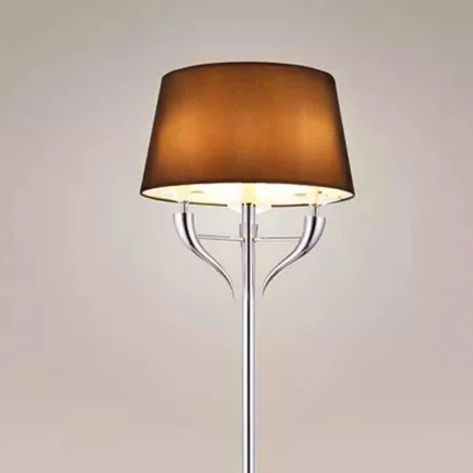 Modern Polished Chrome Floor Lamp
