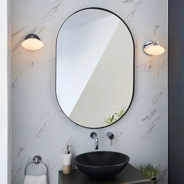 Modern Chrome Bathroom Wall Light