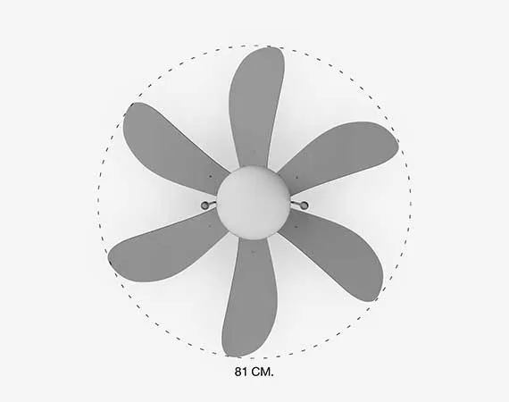 Grey Ceiling Fan Diameter