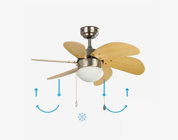 Maple Ceiling Fan Summer Reverse Function