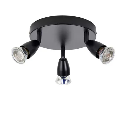 Matt Black Adjustable Ceiling Spotlight