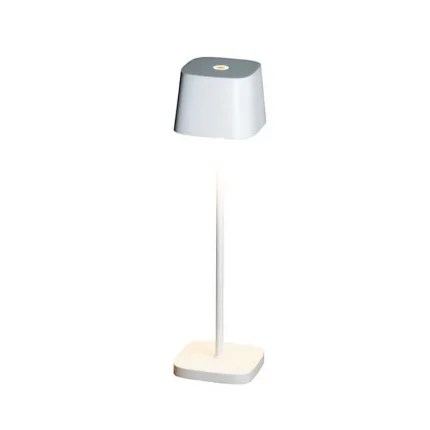 White Square LED Table Lamp