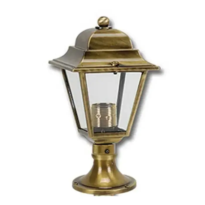 Antique Brass Pillar Top Light