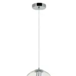 Clear globe medium single pendant light for kitchen island