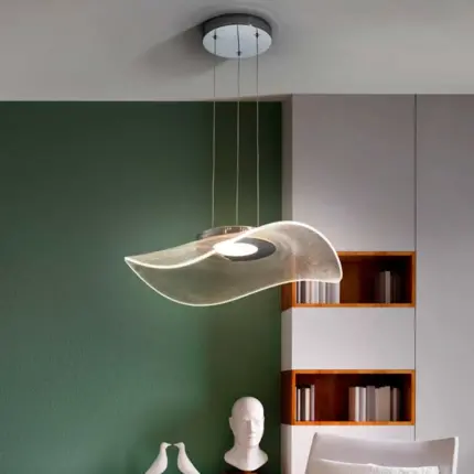 Modern chrome finish pendant light for living room, bedroom or dining room