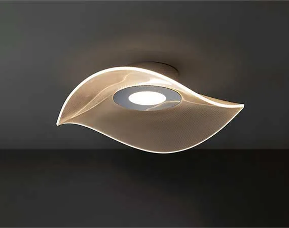 Modern Chrome Flush Ceiling Pendant Light