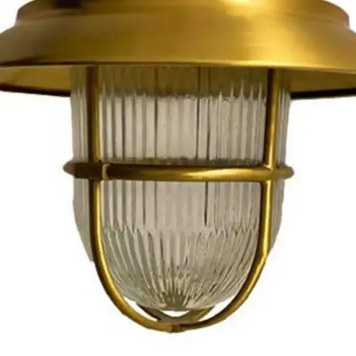 Polished Brass Outdoor Ceiling Light