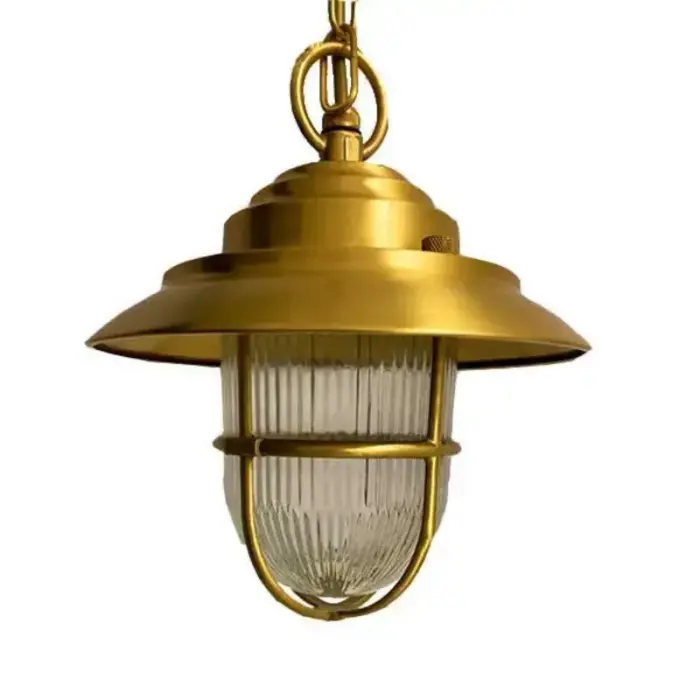 Polished Brass Outdoor Ceiling Light