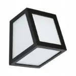 Black square wall light for bedroom, living room, dining room or hallway