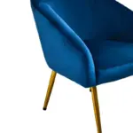 Midnight Blue Chair With Footstool