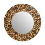 Amber Stones Modern Wall Mirror