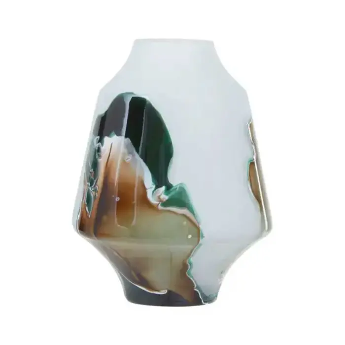 Multicolour Hues Glass Vase
