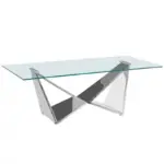 Wing Base Tempered Glass Coffee Table