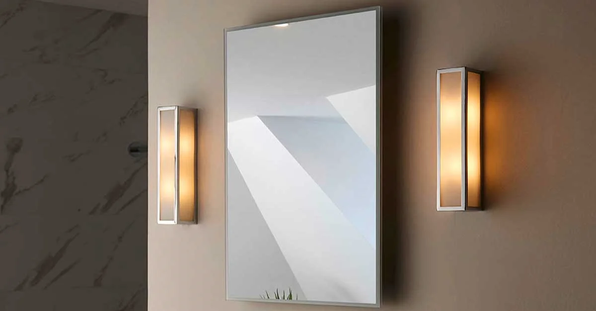 Bathroom lights and mirrors