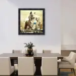 Luxury Wolf With Lion Wall Art